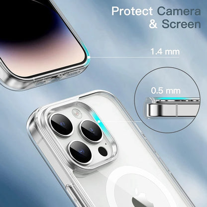 Clear MagSafe Compatible Phone Case For iPhone