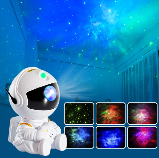 Galaxy Star Astronaut LED Projector Lamp With Remote Control