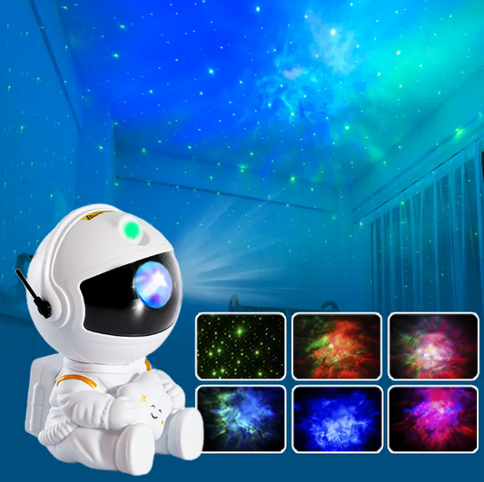 Galaxy Star Astronaut LED Projector Lamp With Remote Control