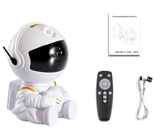 Galaxy Star Astronaut LED Projector Lamp With Remote Control