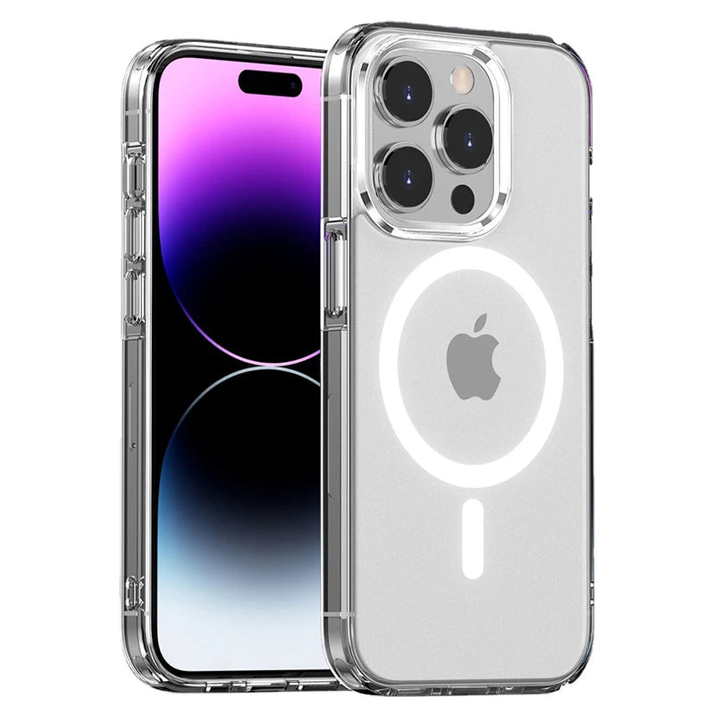 Clear MagSafe Compatible Phone Case For iPhone